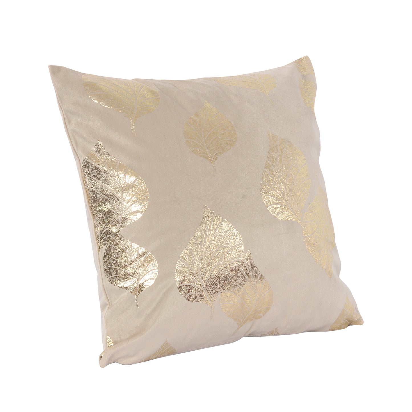 Violet Linen Seasonal Xmas Christmas Holiday Leaves Pattern Decorative Accent Throw Pillow Cover