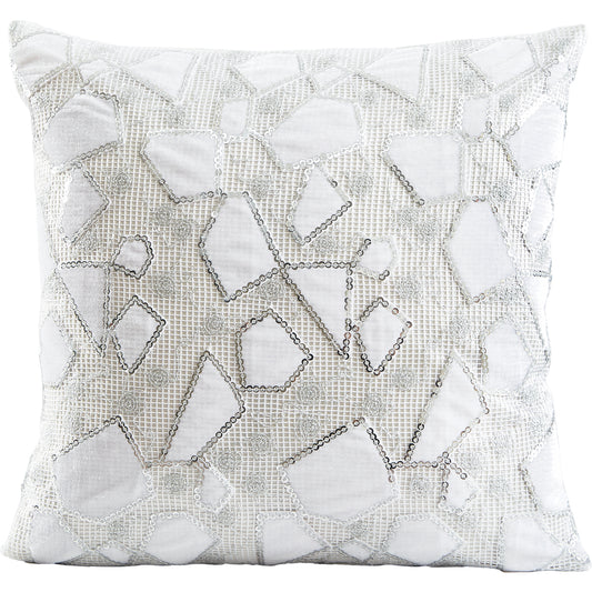 Novel Geometric Lace Pattern Decorative Accent Throw Pillow Cover