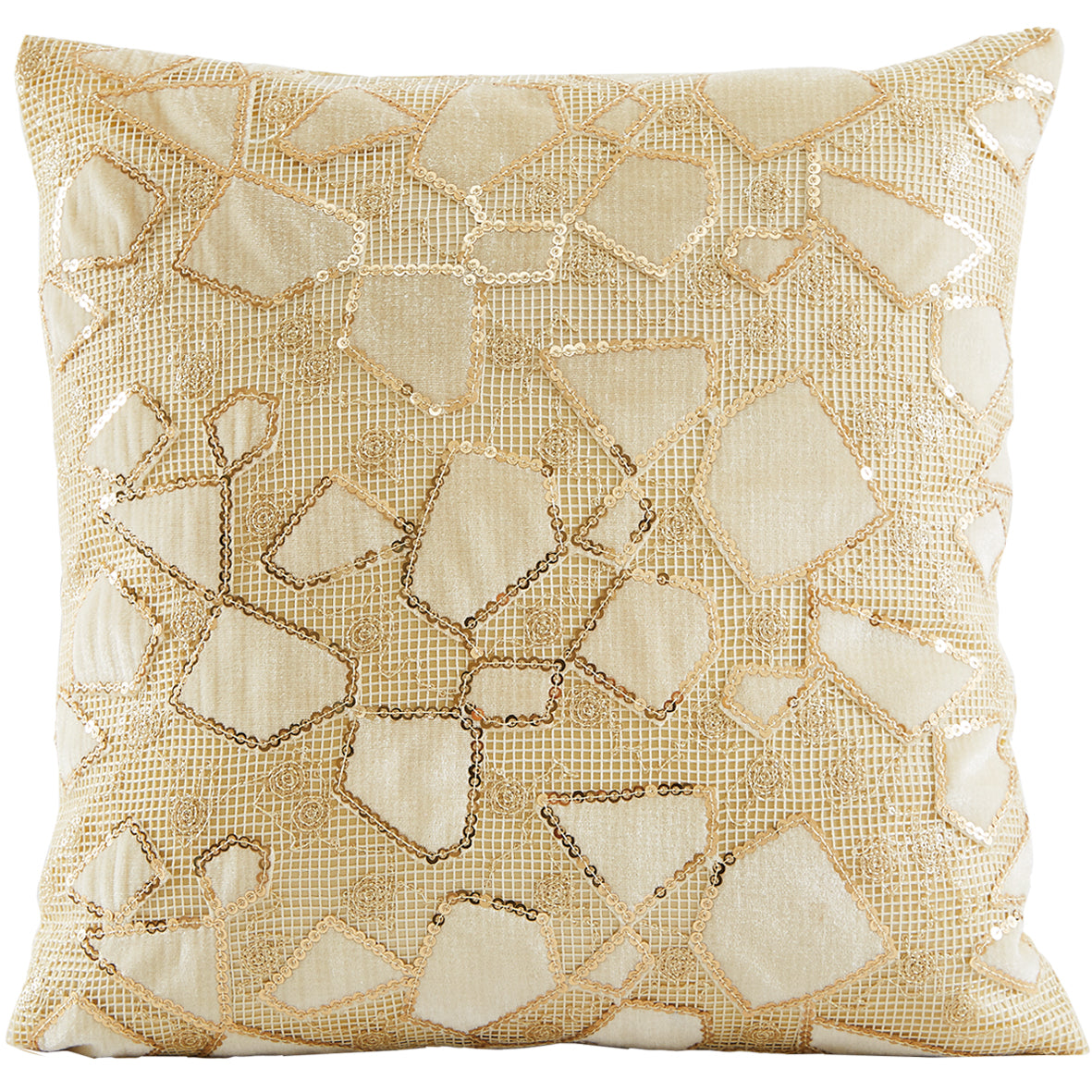 Novel Geometric Lace Pattern Decorative Accent Throw Pillow Cover
