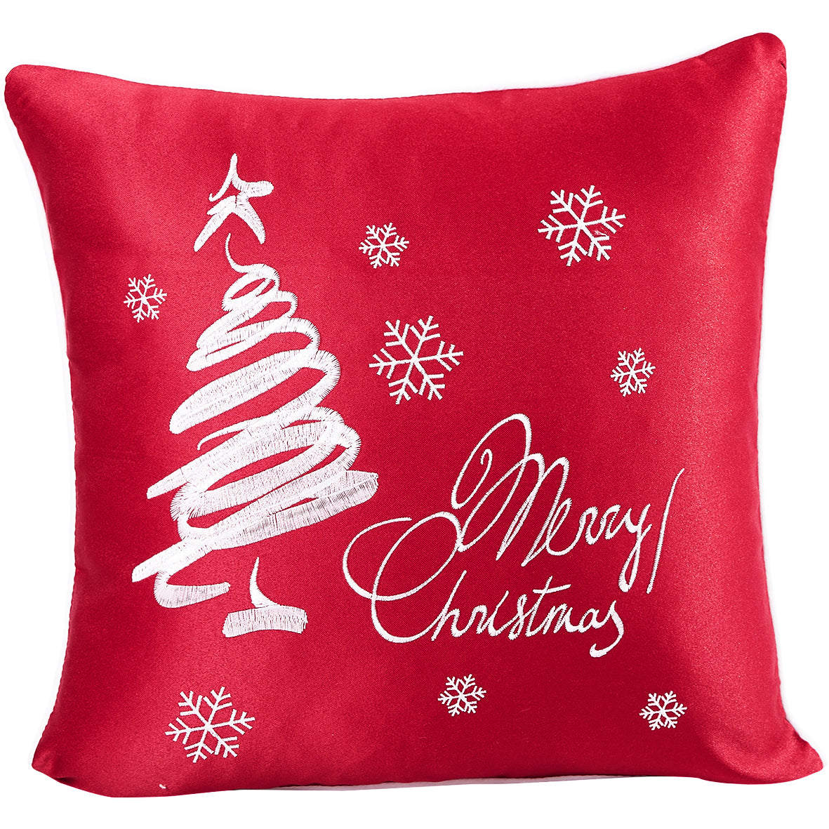 Seasonal Xmas Christmas Holiday Trees Pattern Decorative Accent Throw Pillow