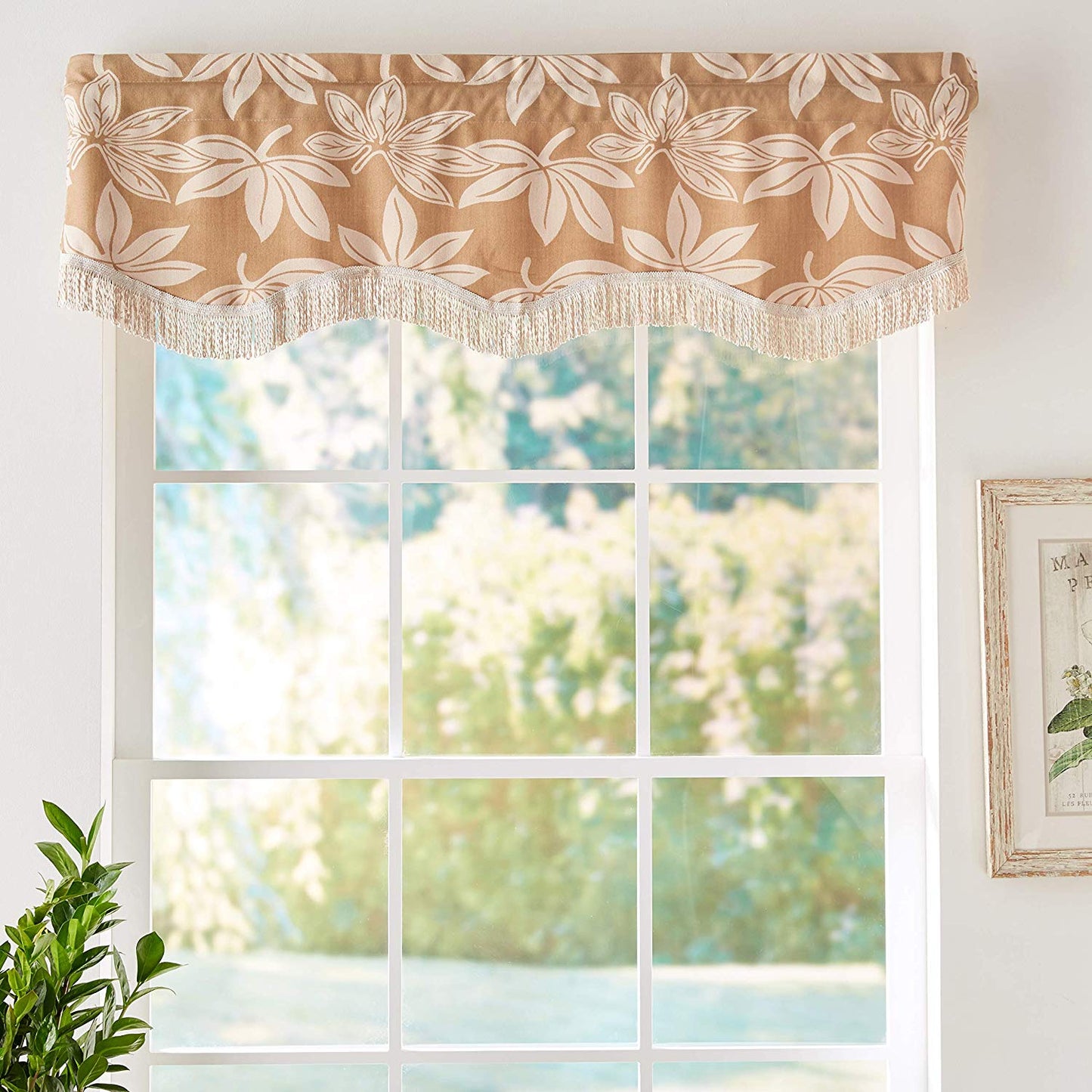 Cordova Decorative Window Treatment Rod Pocket Curtain Straight Valance