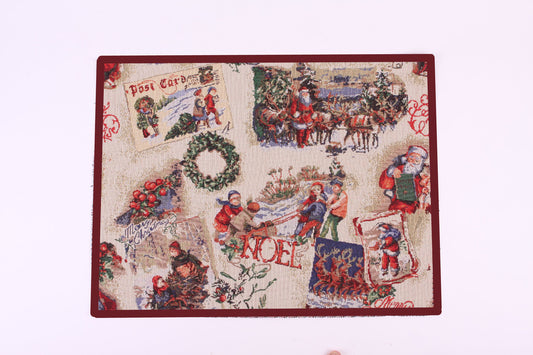Seasonal Tapestry Xmas Decorative Area Rug, Doormat