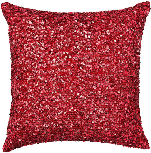 Twinkle Sparkling Sequins Pattern Decorative Accent Throw Pillow