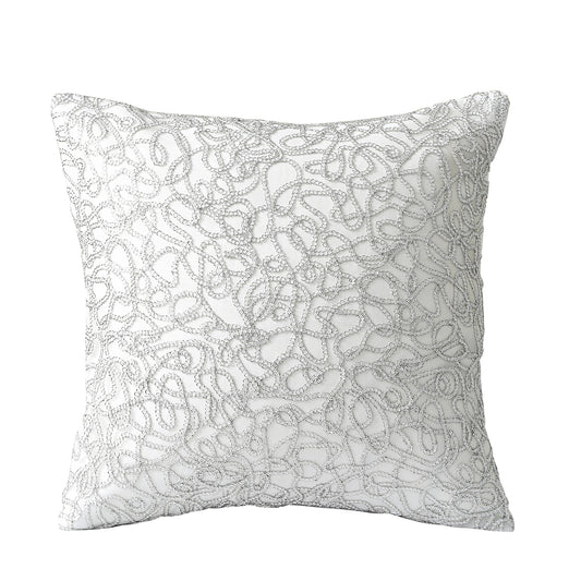 Sparkling Piping Pattern Decorative Accent Throw Pillow