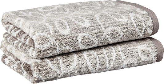 Scroll Gray,  Hand Towels - Set of 2