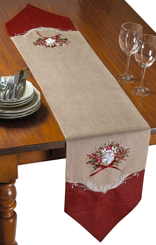 Artistic Decorative Burlap Decorative Table Runner