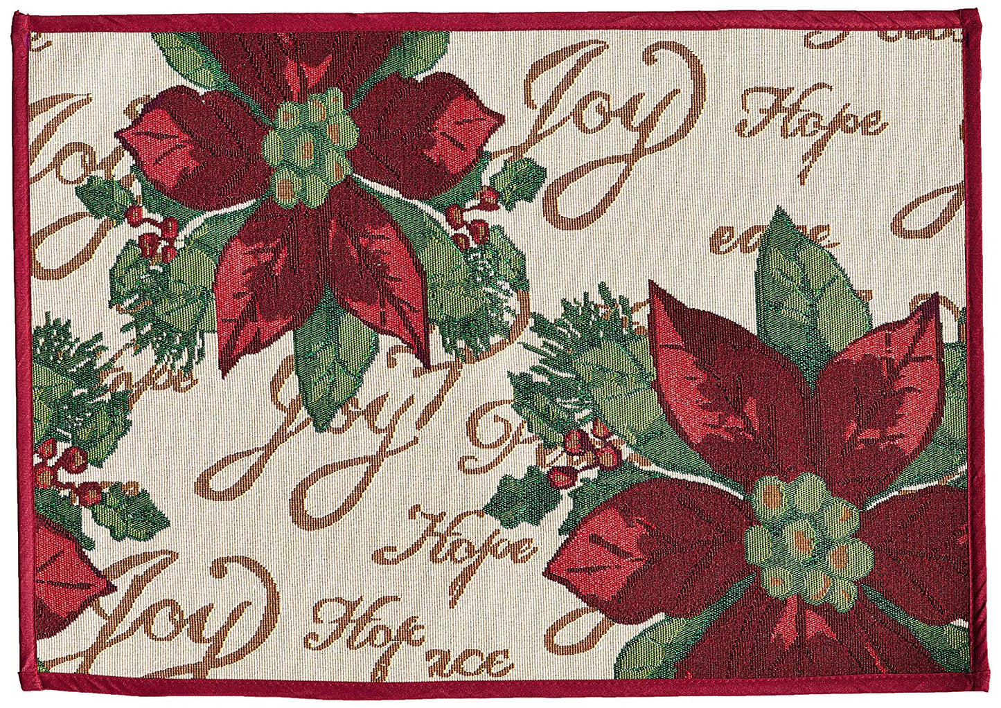 Seasonal Tapestry Xmas Decorative Area Rug, Doormat