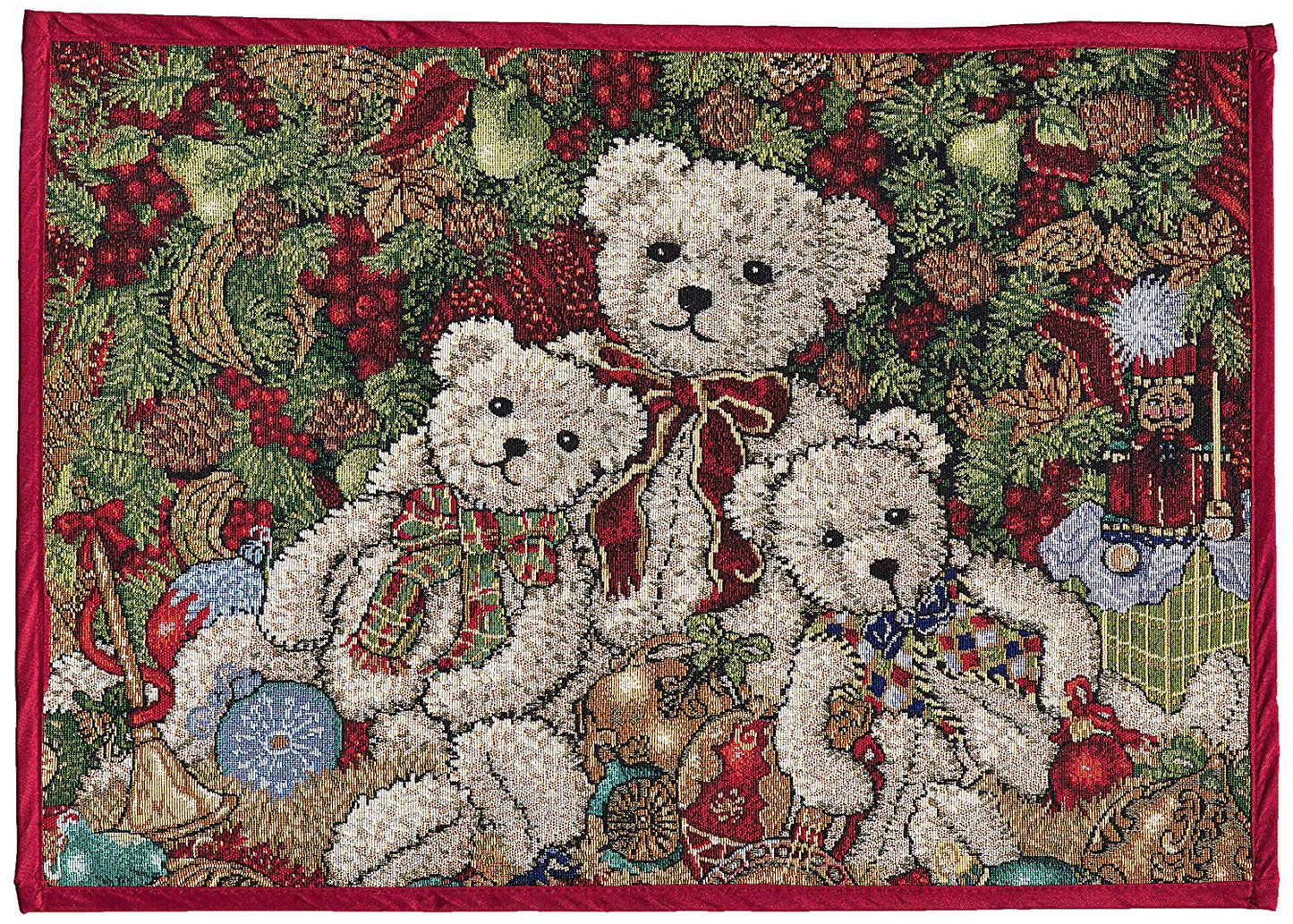Seasonal Tapestry Xmas Decorative Area Rug, Doormat
