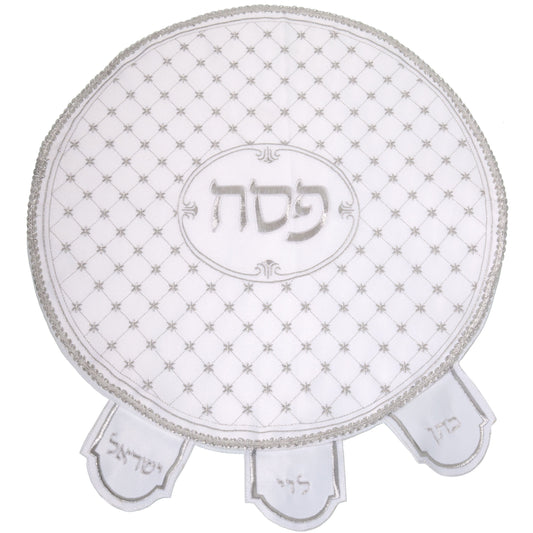 Embroidered Passover 3 Pocket Stars Design Matzah Cover
