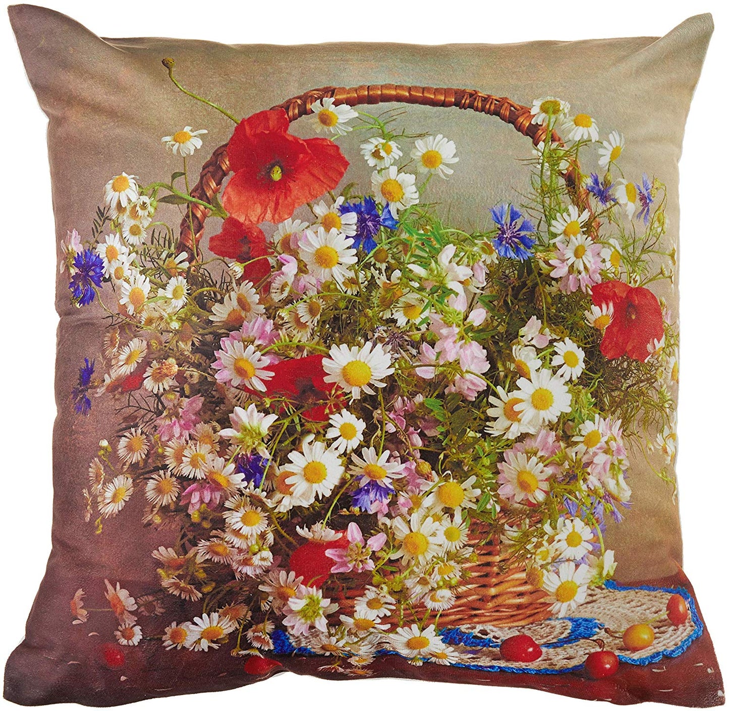 Heritage Floral Decorative Accent Throw Pillow