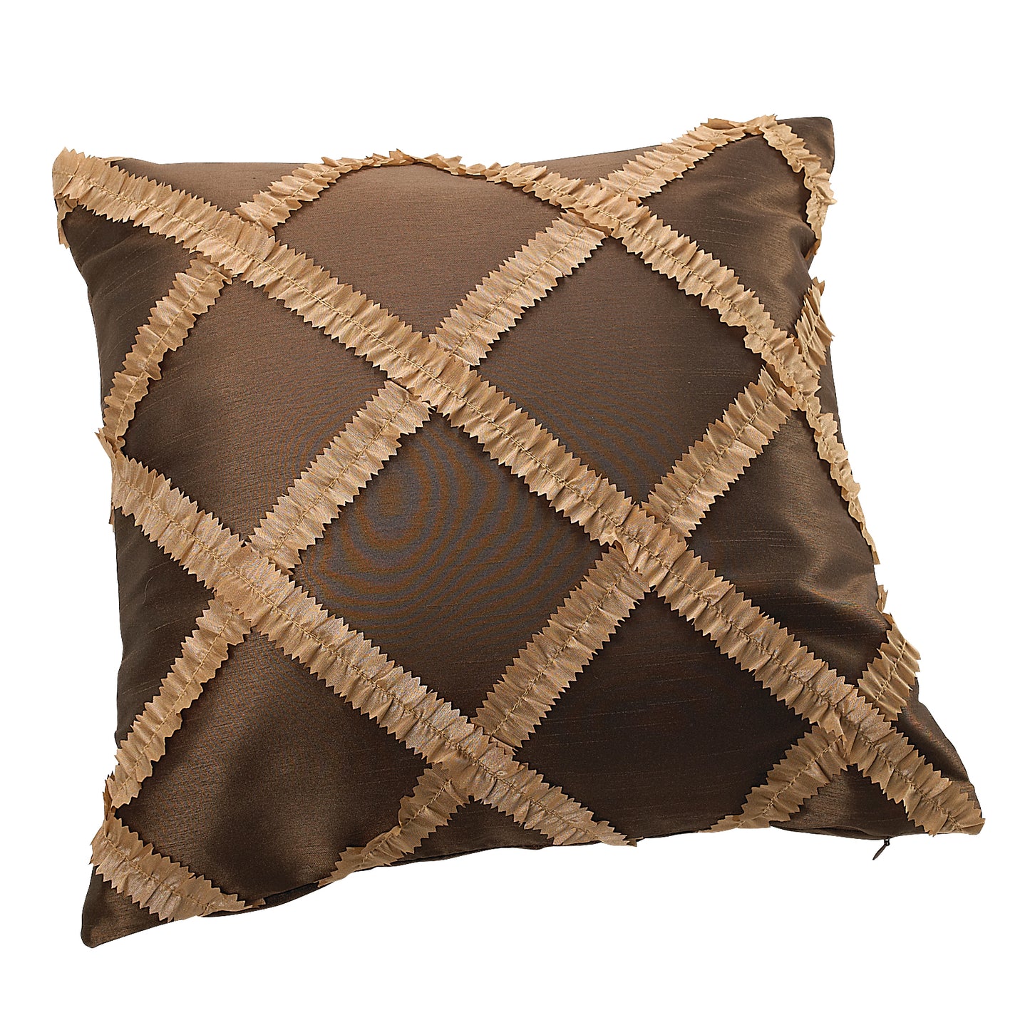 Royal Polyester Vintage Embroidered Diamond Decorative Throw Pillow Covers