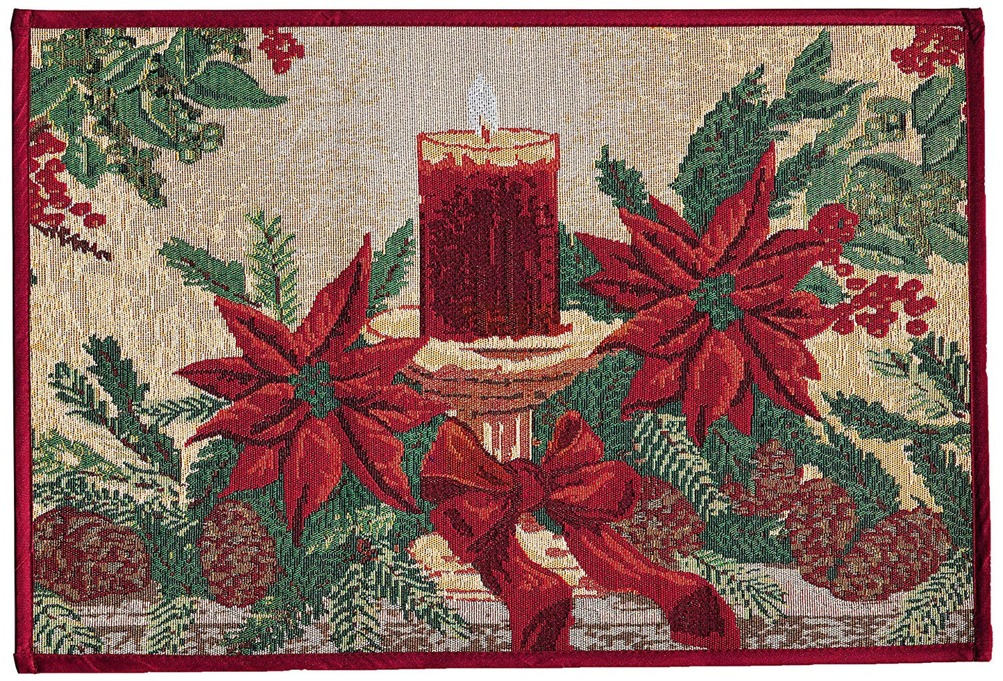 Seasonal Tapestry Xmas Decorative Area Rug, Doormat