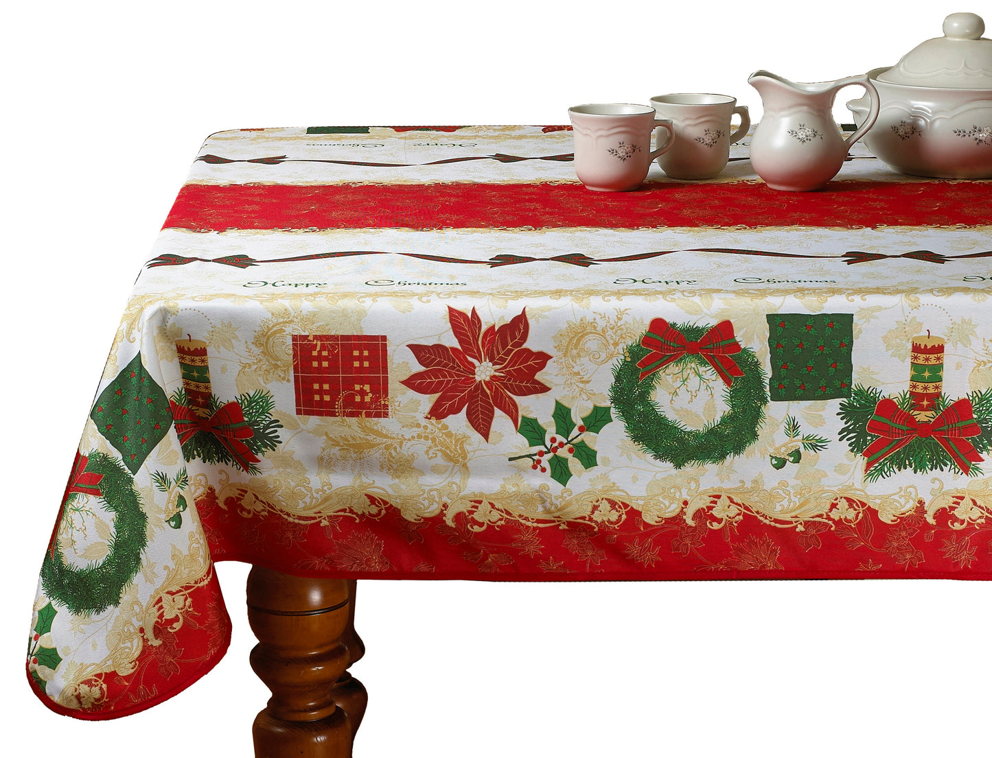 Seasonal Ribbons And Bows Vintage Tablecloths