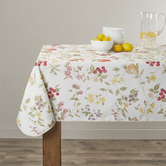 European White Fruit Tablecloths