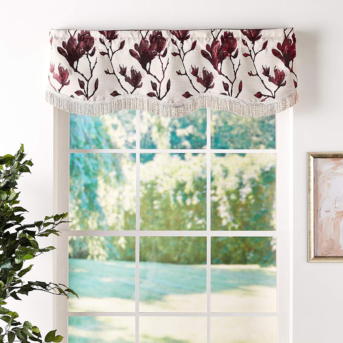 Venetian Collection Decorative Vintage Decorative Window Treatment Rod Pocket Curtain Straight Valance