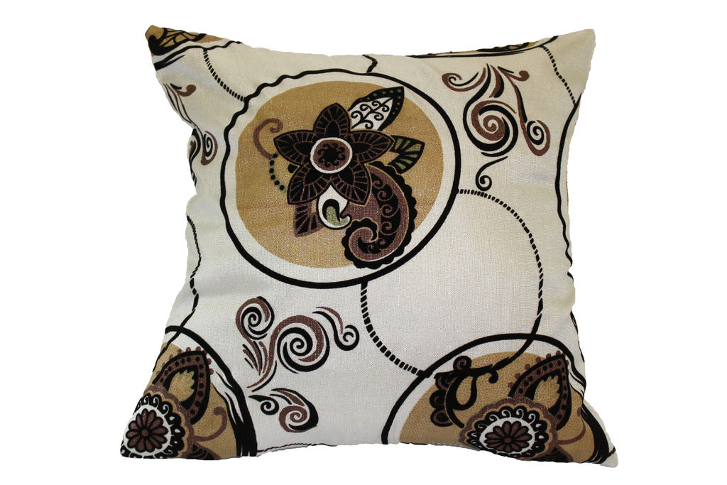 Tivoli Flock Vintage Decorative Throw Pillow Covers
