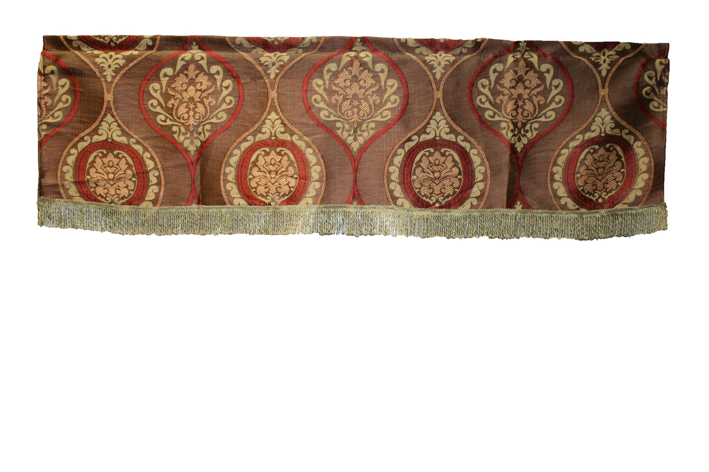 Milano Arts Decorative Window Treatment Rod Pocket Curtain Straight Valance