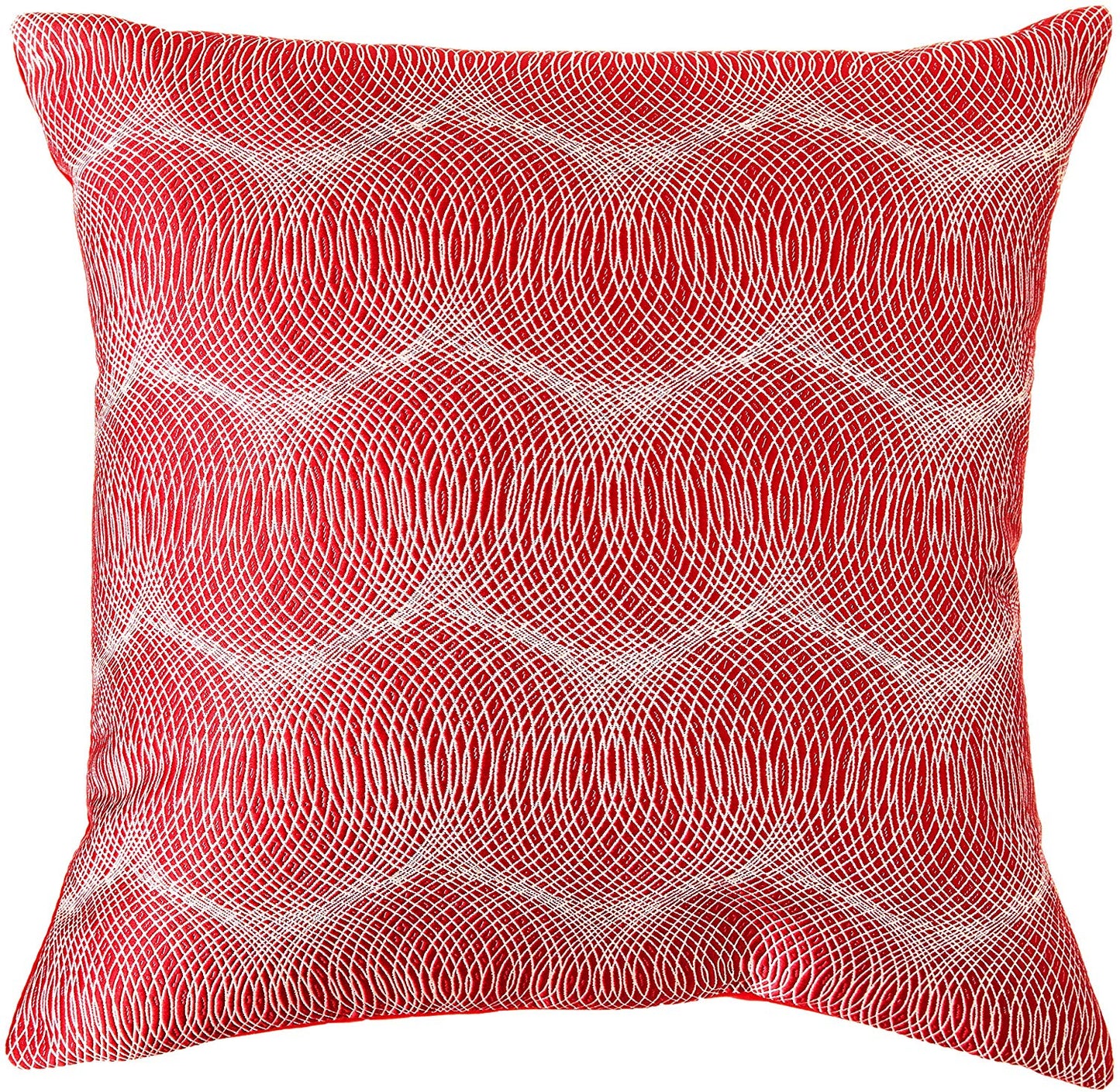 Circular Full Concentric Rings Spiral Pattern Decorative Throw Pillow Cover