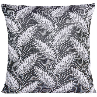 Venetian Geometric Leaves Pattern Decorative Accent Throw Pillow Cover