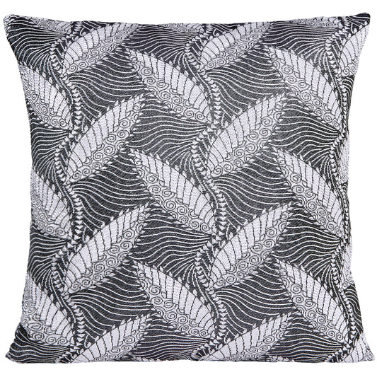 Venetian Geometric Leaves Pattern Decorative Accent Throw Pillow Cover