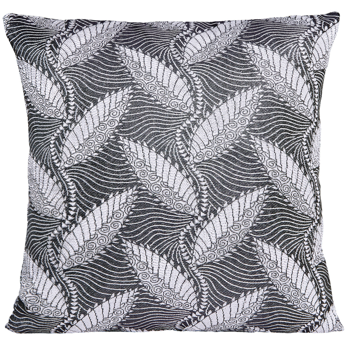 Venetian Geometric Leaves Pattern Decorative Accent Throw Pillow Cover