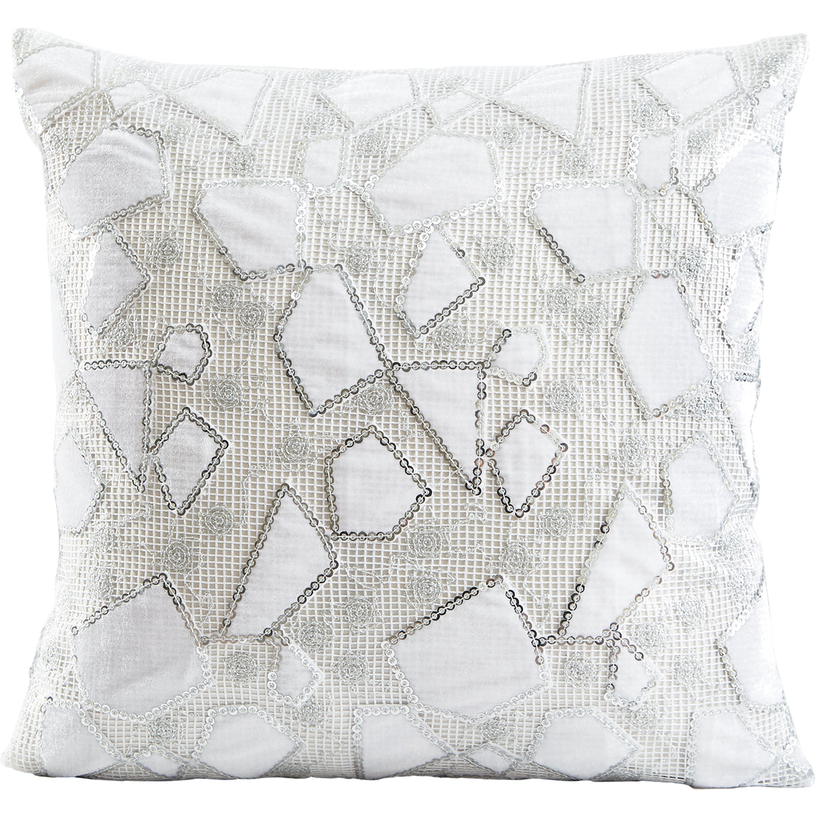Novel Geometric Lace Pattern Decorative Accent Throw Pillow