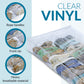 Clear Organization Vinyl Storage Space Saver Shoe Box Fits up to 16 Pairs, Under-Bed Shoe Chest Storage Solution Organizer,