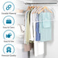 Clear Organization Vinyl Storage Closet Storage Solution Garment Shoulder Covers Set of 3