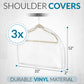 Clear Organization Vinyl Storage Closet Storage Solution Garment Shoulder Covers Set of 3