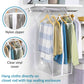 Clear Organization Vinyl Storage Closet Storage Solution Hanging Frameless Suit Garment Bag