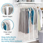 Clear Organization Vinyl Storage Closet Storage Solution Hanging Frameless Jumbo Dress Garment Bag