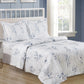 French Leaves Floral Pattern Bedding Duvet Cover Set