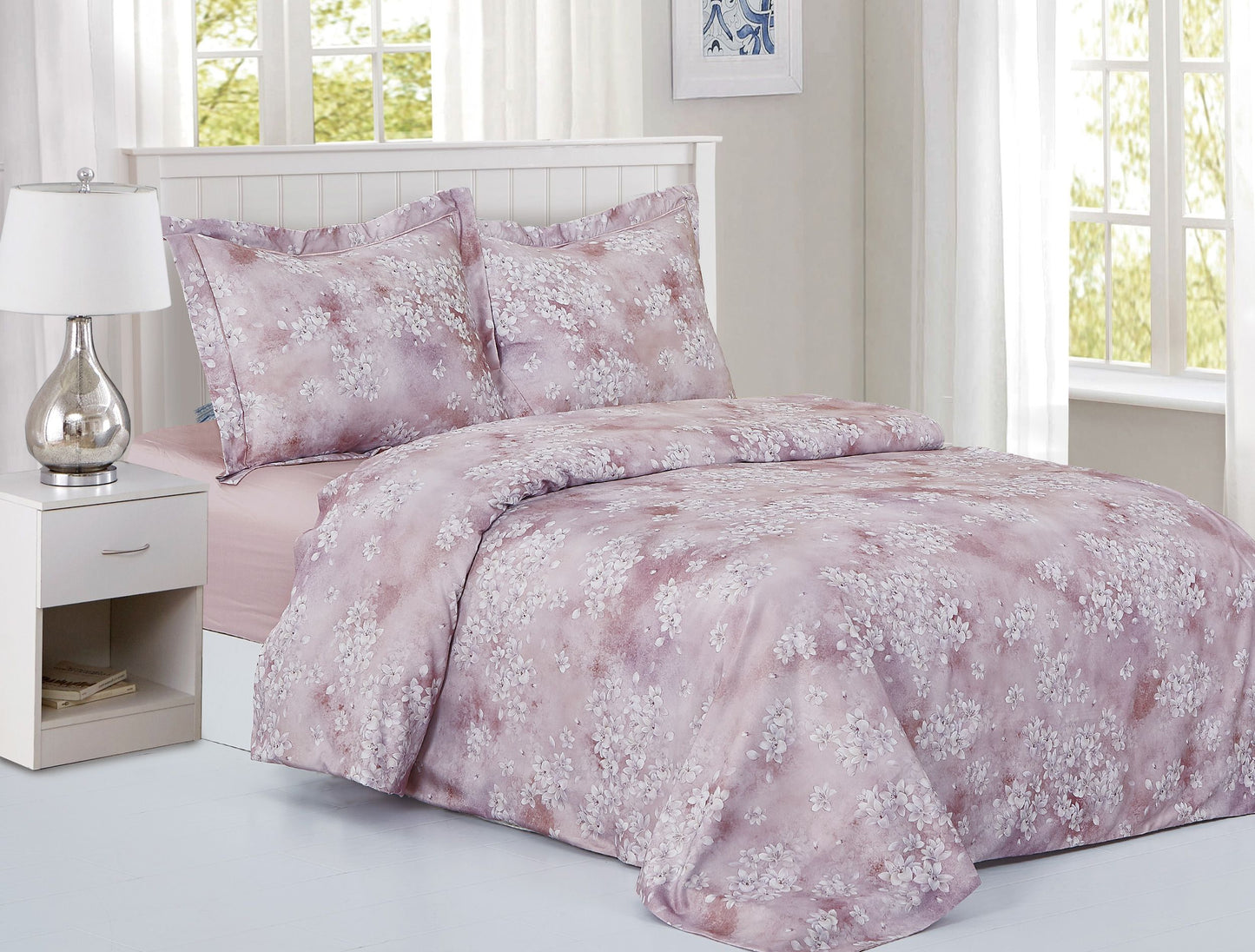 French Magnolia Paradise Garden Pattern Bedding Duvet Cover Set