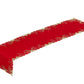 Seasonal Xmas Christmas Holiday Ornaments Solid Vibrant Red Pattern Decorative Table Runner