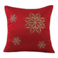 Seasonal Xmas Christmas Holiday Ornaments Solid Vibrant Red Pattern Decorative Accent Throw Pillow