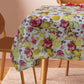 Violet Linen European Lemon Citrus Fruits Berries Pattern, Polyester Woven Printed Fabric  Tablecloths