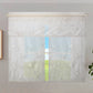 Royalty Floral Pattern Decorative Window Treatment Rod Pocket Kitchen Window Curtain Panel Tiers and Swag Valance