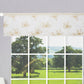 Royalty Floral Pattern Decorative Window Treatment Rod Pocket Curtain Straight Valance