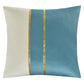 Violet Linen Bonanza Velvet Gold Ribbon Pattern Decorative Accent Throw Pillow Cover