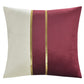 Violet Linen Bonanza Velvet Gold Ribbon Pattern Decorative Accent Throw Pillow Cover