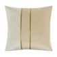 Violet Linen Bonanza Velvet Gold Ribbon Pattern Decorative Accent Throw Pillow