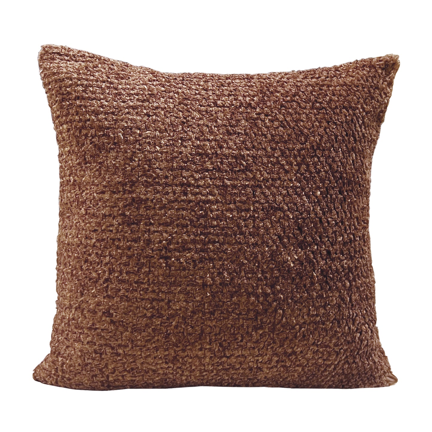 Violet Linen Botany Faux Fur Patern Decorative Accent Throw Pillow Cover