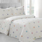 Violet Linen French Circular Polka Dots Pattern Bedding Duvet Cover Set
