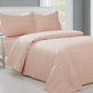 Violet Linen French Coral Abstract Plaid Pattern Bedding Duvet Cover Set