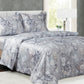 Violet Linen French Winter Forest Abstract Bloom Pattern Bedding Duvet Cover Set