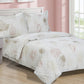 Yardley Fern Leaves multicolor duvet cover set, flat lay