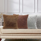 Violet Linen Botany Faux Fur Patern Decorative Accent Throw Pillow Cover