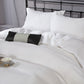 Violet Linen French Solid Waffle Pattern Bedding Duvet Cover Set