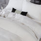 Violet Linen French Solid Waffle Pattern Bedding Duvet Cover Set