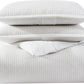 Violet Linen French Solid Waffle Pattern Bedding Duvet Cover Set